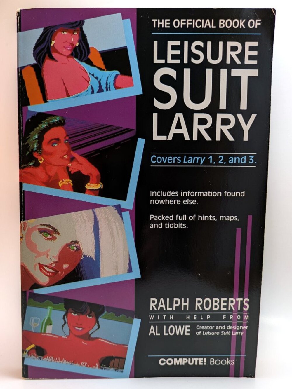 1990 Official Book Of Leisure Suit Larry Ralph Robert Compute! Books Sierra RARE